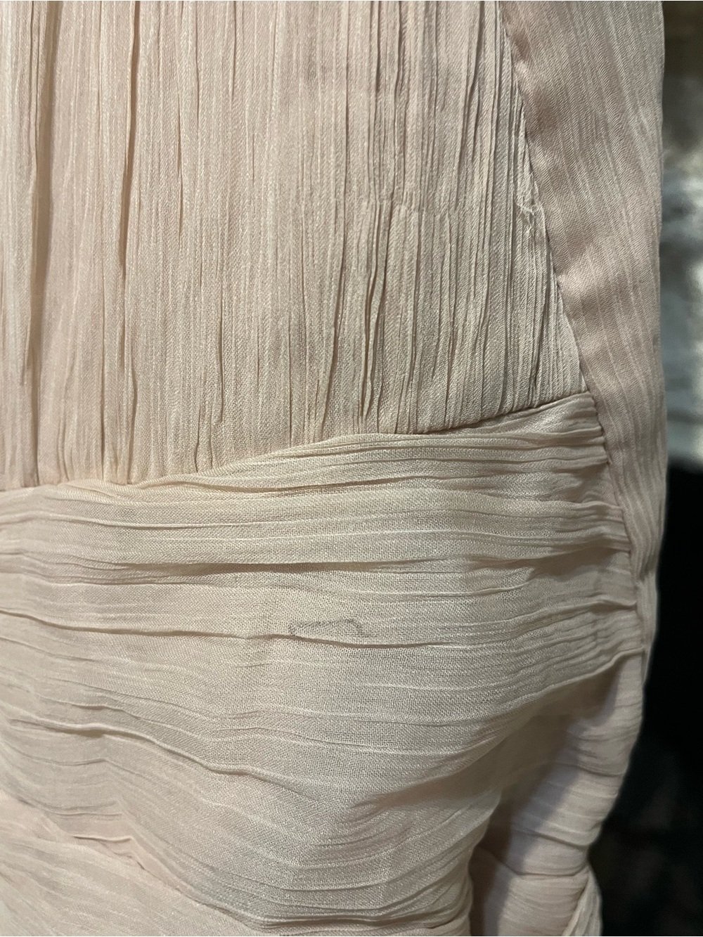 ASOS DESIGN Pink Blush Pinny Formal Chiffon Maxi Dress Gown Size 4 - Picture 13 of 13